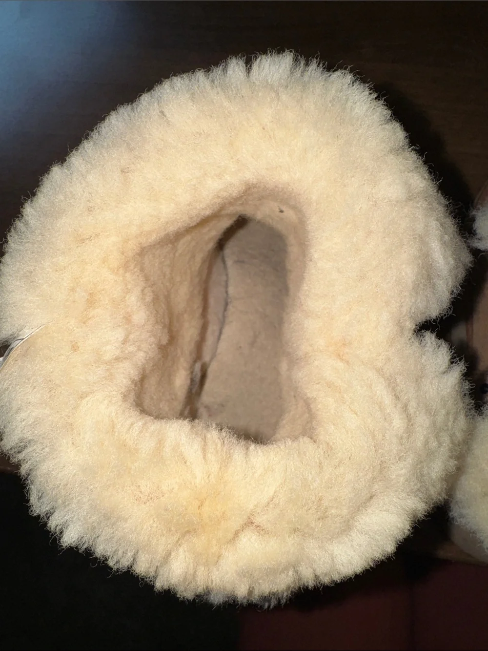 UGG Women’s Tan Suede Shearling-Lined Boots with Stud Detail, Sz. 8.5